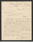 Nachlass Franz Steindachner, Brief von Floriano Jacomini an die Intendanz des k.k. naturhistorischen Hofmuseums (29.08.1906), Inv.Nr. 255.01, Seite 1